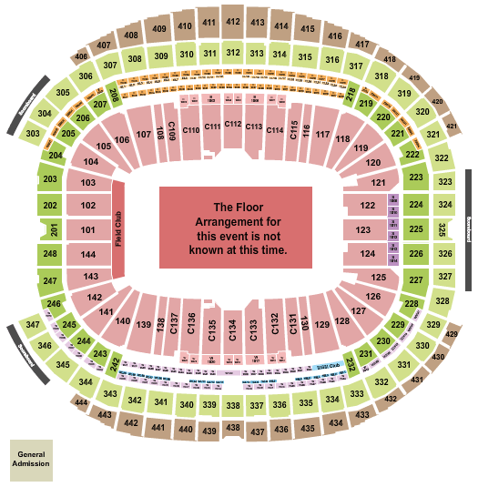 Allegiant Stadium Luke Bryan Seating Chart